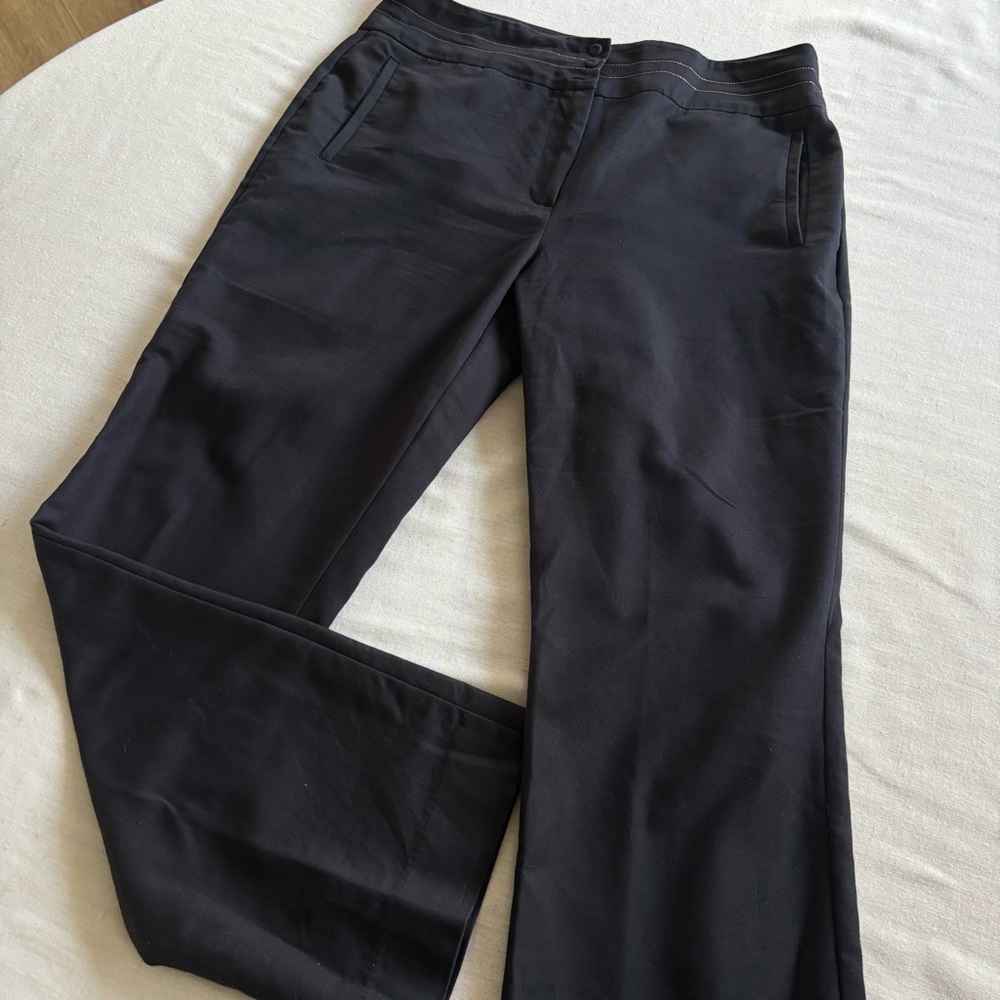 Un Jour Ailleurs Paris Black Wide Leg Pants Size 10 | French Minimal Chic